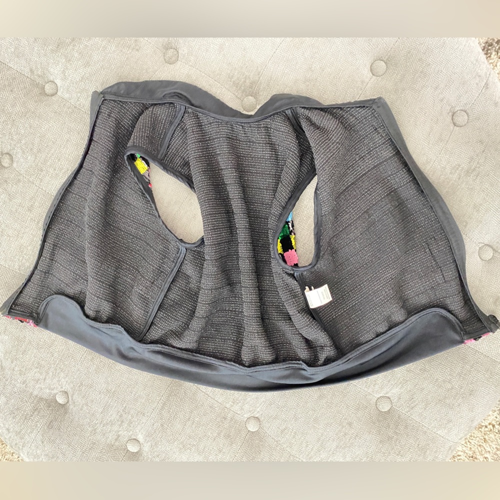 Weissman Multi Colored Sequined Vest Xlc - image 3